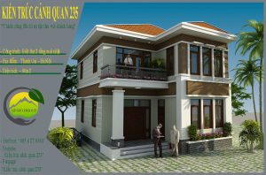 Biệt thự 2 tầng 4 phòng ngủ 90m2