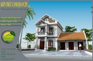 biệt thự 2 tầng kết hợp nhà thờ 80m2