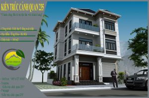 Biệt thự 3 tầng mái nhật 100m2 tại Hà Nội