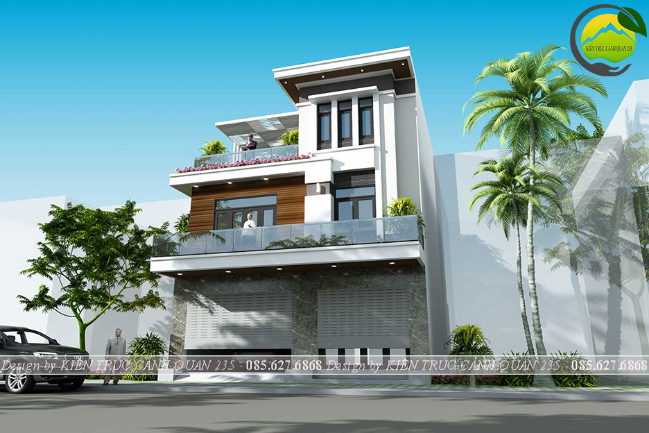 Biệt thự 3 tầng mặt tiền 9m