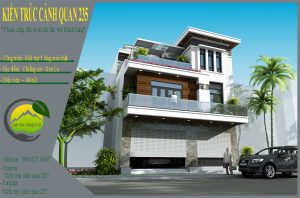 Biệt thự 3 tầng mặt tiền 9m