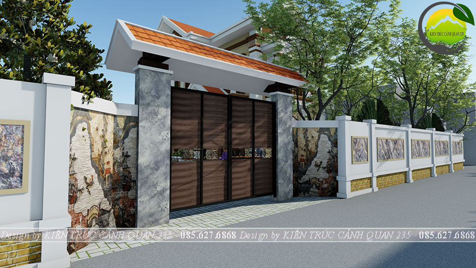 Biệt thự nhà vườn 2 tầng mái thái 130m2 tại Hải Dương