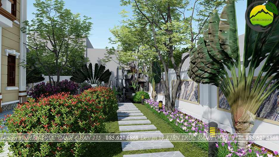 Biệt thự nhà vườn 2 tầng mái thái 130m2 tại Hải Dương
