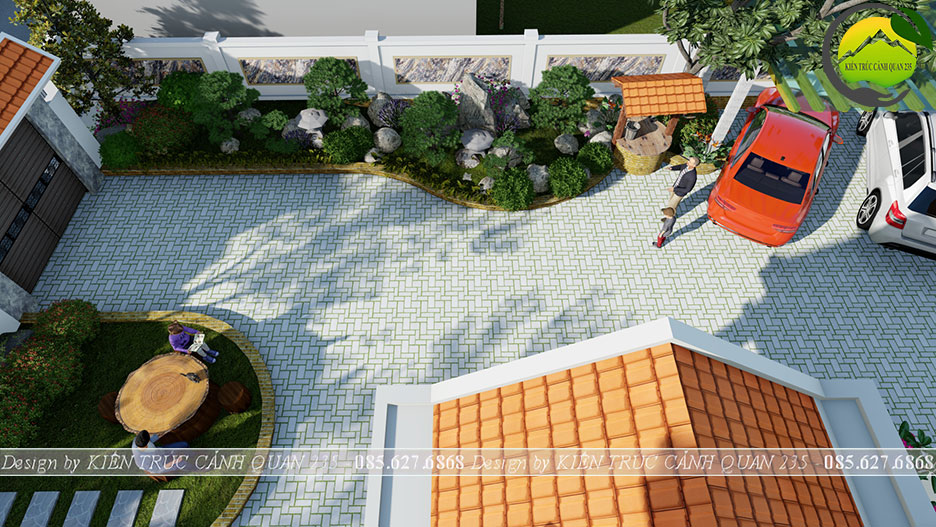 Biệt thự nhà vườn 2 tầng mái thái 130m2 tại Hải Dương