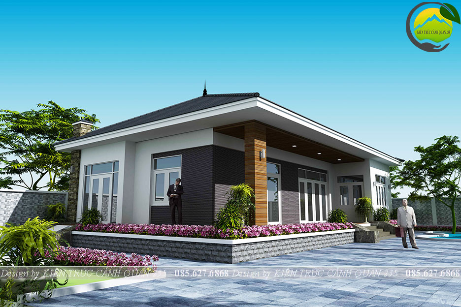 Biệt thự sân vườn 1 tầng 250m2 tại Lâm Đồng