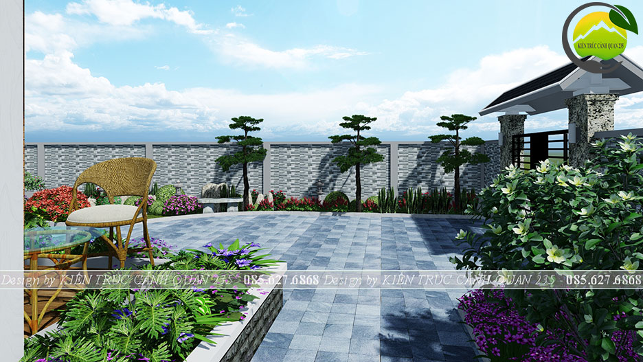 Biệt thự sân vườn 1 tầng 250m2 tại Lâm Đồng