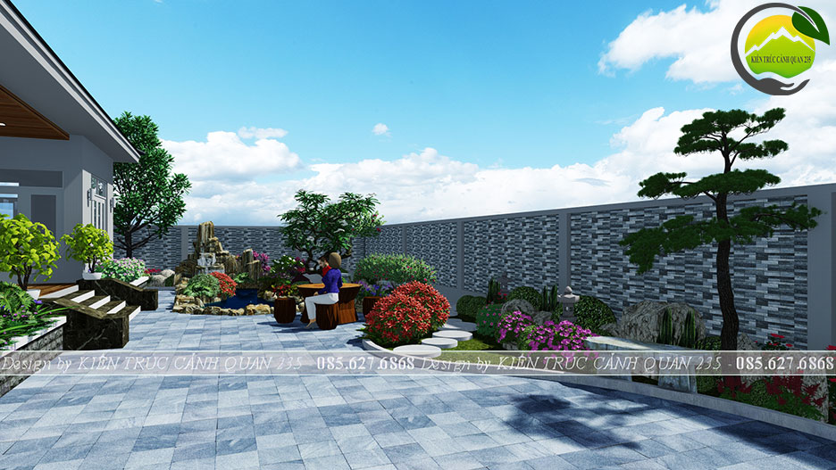 Biệt thự sân vườn 1 tầng 250m2 tại Lâm Đồng