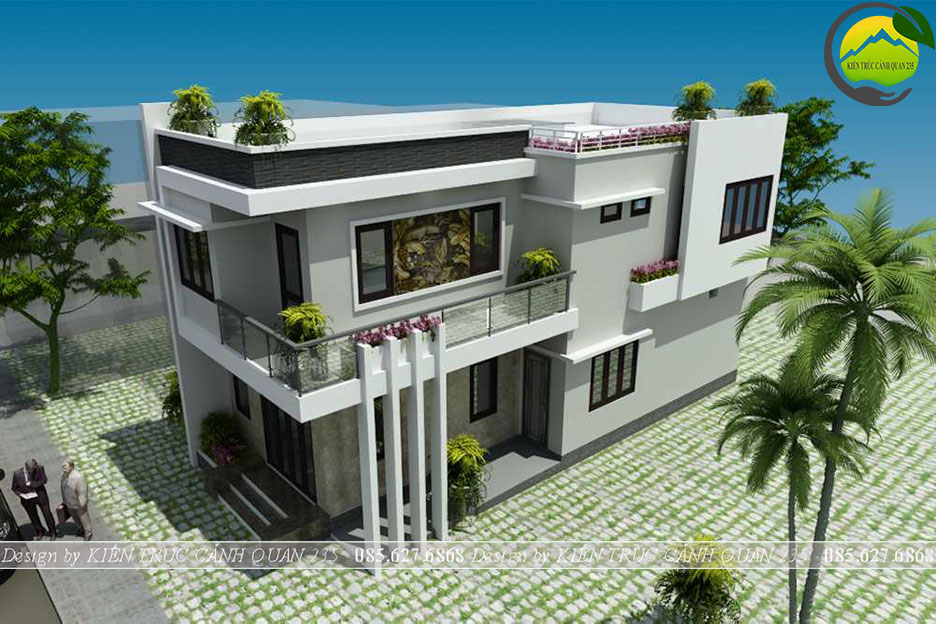 Nhà biệt thự 2 tầng 4 phòng ngủ 150m2