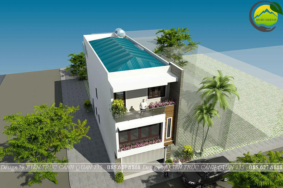 Nhà phố 3 tầng hiện đại mặt tiền 6m