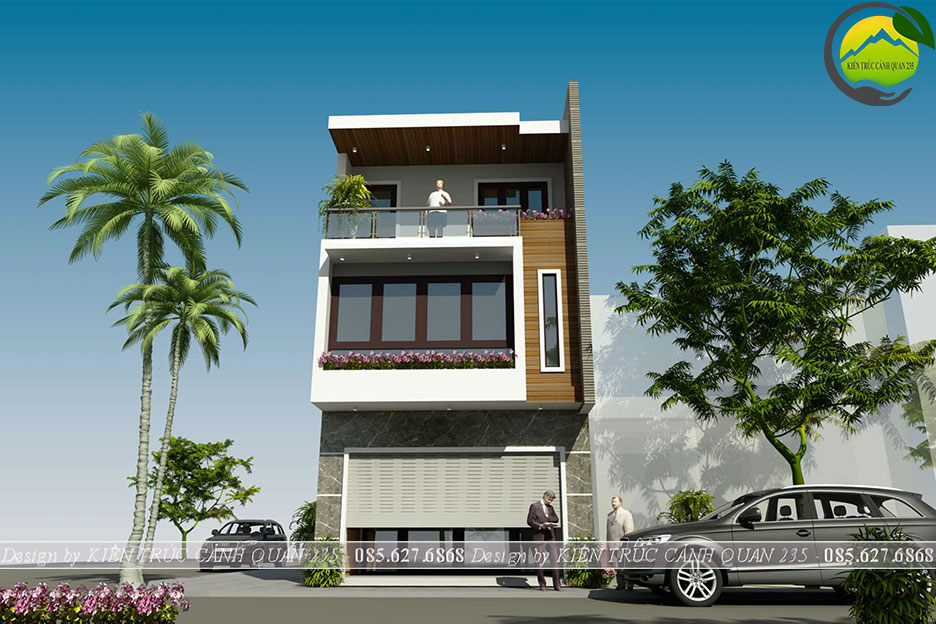 Nhà phố 3 tầng hiện đại mặt tiền 6m