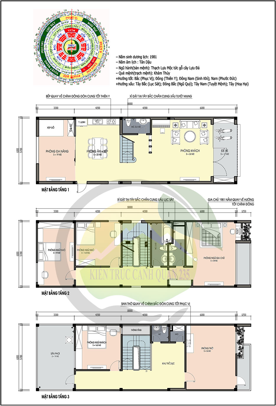 Nhà phố 3 tầng hiện đại mặt tiền 6m