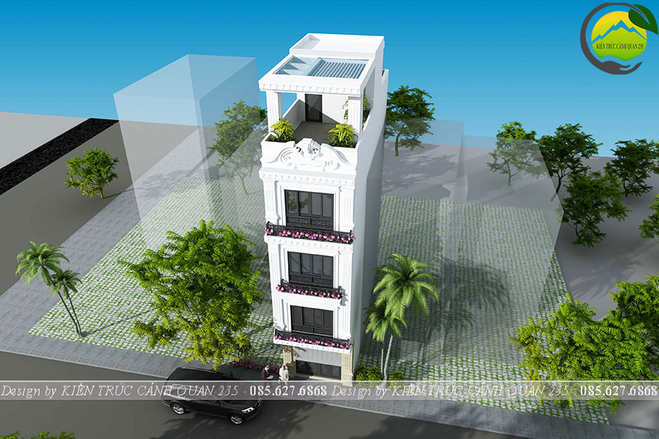 Nhà phố 4 tầng tân cổ điển 45m2 tại hồ chí minh