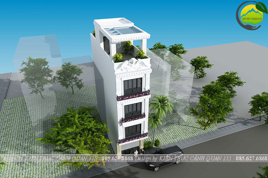 Nhà phố 4 tầng tân cổ điển 45m2 tại hồ chí minh