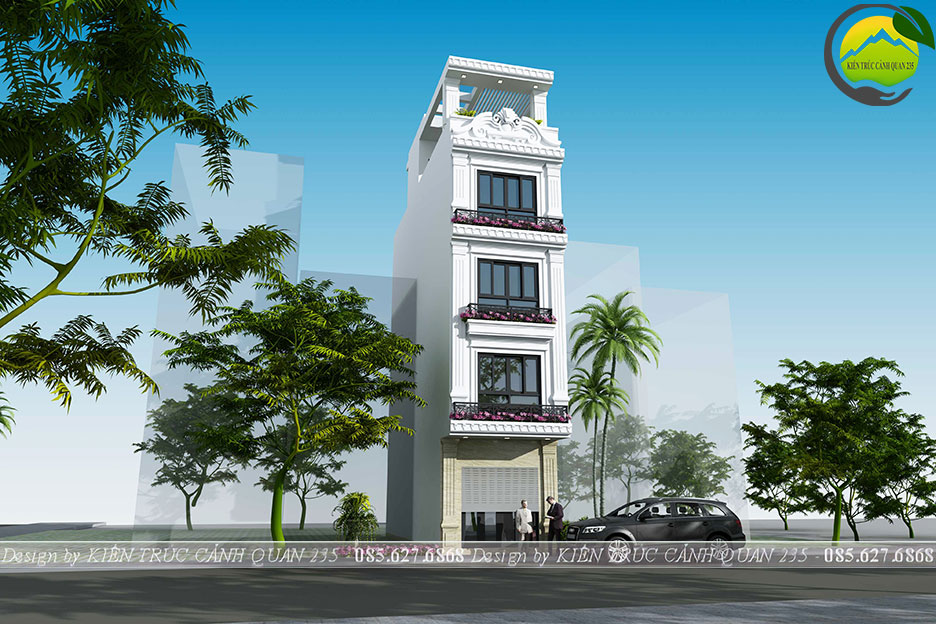 Nhà phố 4 tầng tân cổ điển 45m2 tại hồ chí minh
