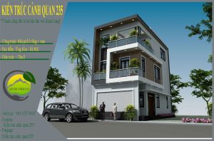 Nhà phố hiện đại 2 tầng 1 tum 72m2 tại hà nội