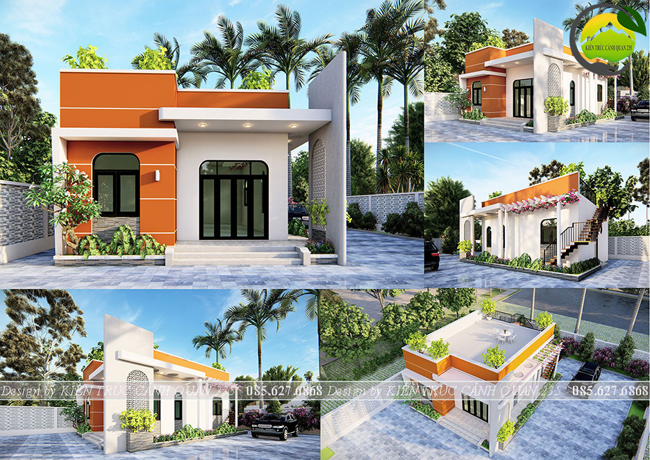Nhà vườn 1 tầng 2 phòng ngủ 100m2