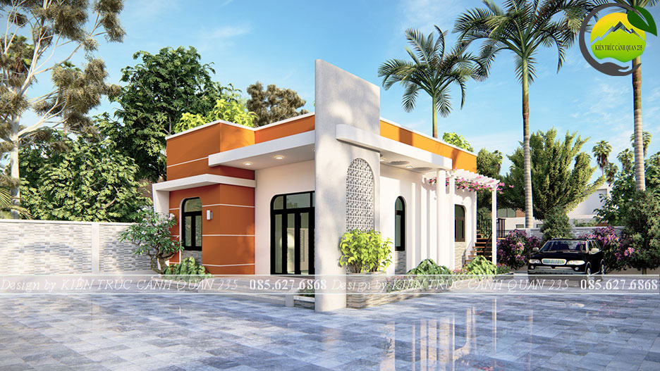 Nhà vườn 1 tầng 2 phòng ngủ 100m2