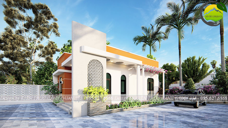 Nhà vườn 1 tầng 2 phòng ngủ 100m2