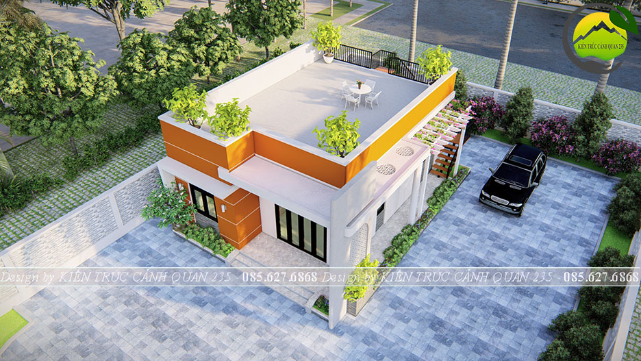 Nhà vườn 1 tầng 2 phòng ngủ 100m2