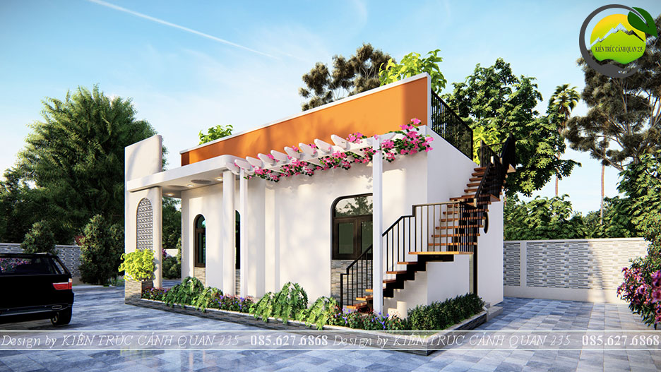 Nhà vườn 1 tầng 2 phòng ngủ 100m2