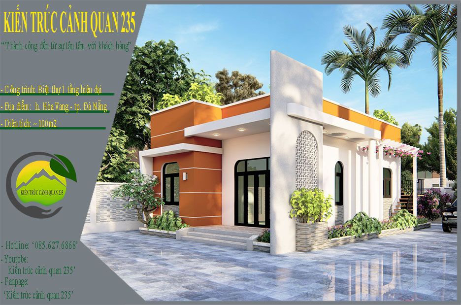 Nhà vườn 1 tầng 2 phòng ngủ 100m2