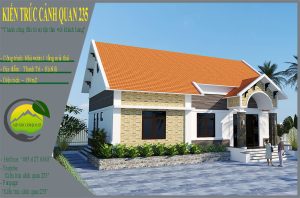 Nhà vườn 1 tầng mái thái 150m2