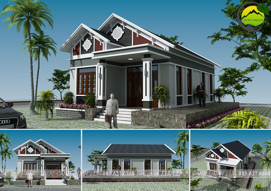 Nhà vườn 1 tầng mái thái 160m2 tại Hà Nội