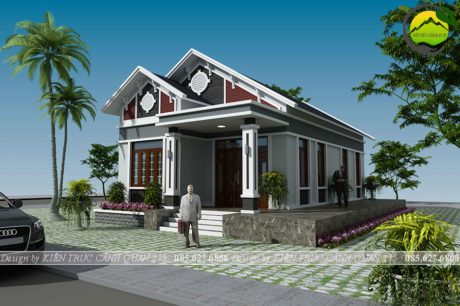 Nhà vườn 1 tầng mái thái 160m2 tại Hà Nội