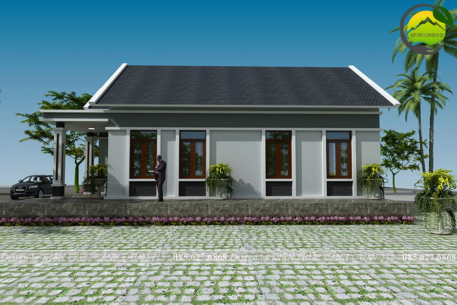 Nhà vườn 1 tầng mái thái 160m2 tại Hà Nội