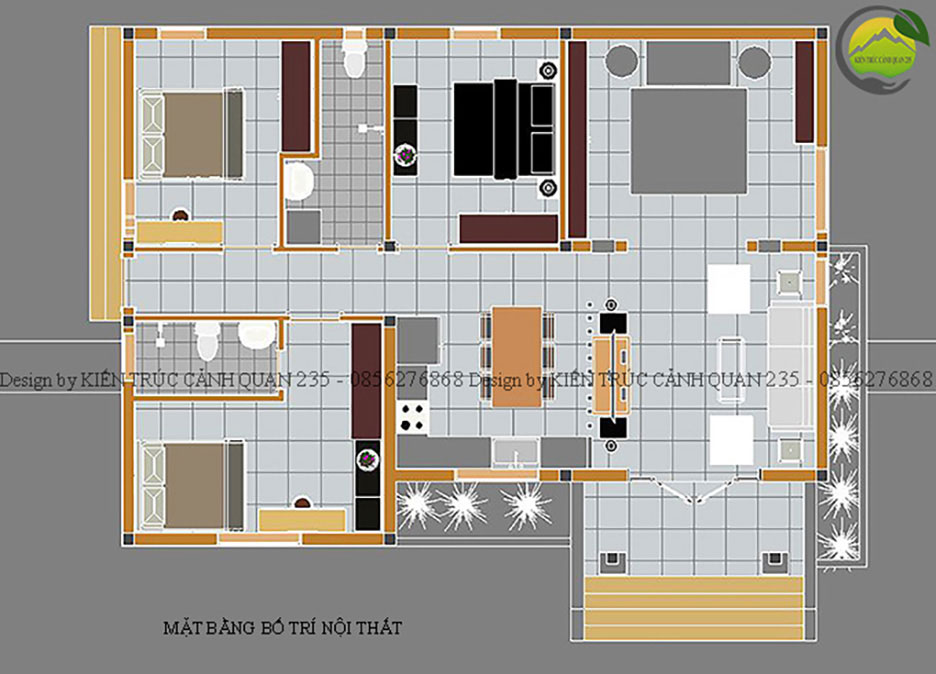 Nhà vườn 1 tầng mái thái 150m2