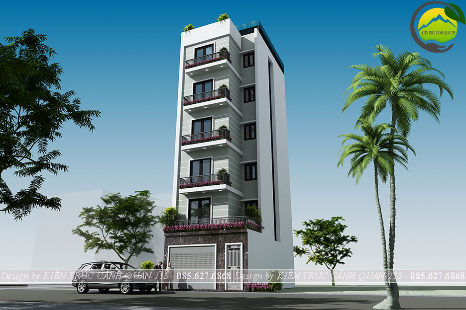 Mẫu thiết kế chung cư mini 6 tầng 100m2 tại hà nội