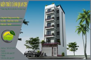 Mẫu thiết kế chung cư mini 6 tầng 100m2 tại hà nội