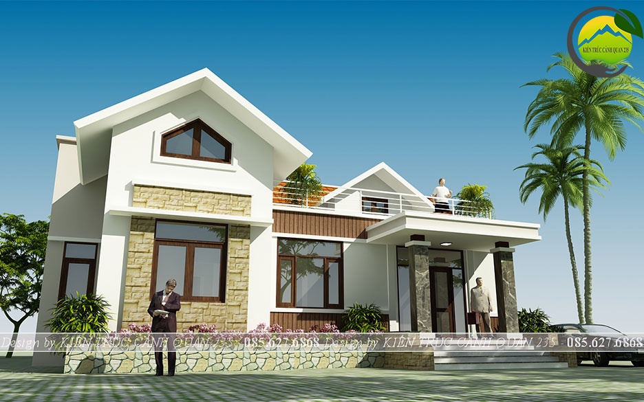 biet-thu-1-tang-mai-thai-180m2-tai-ha-noi