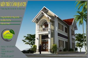 Biệt thự 2 tầng 3 phòng ngủ 104m2 tại phú thọ