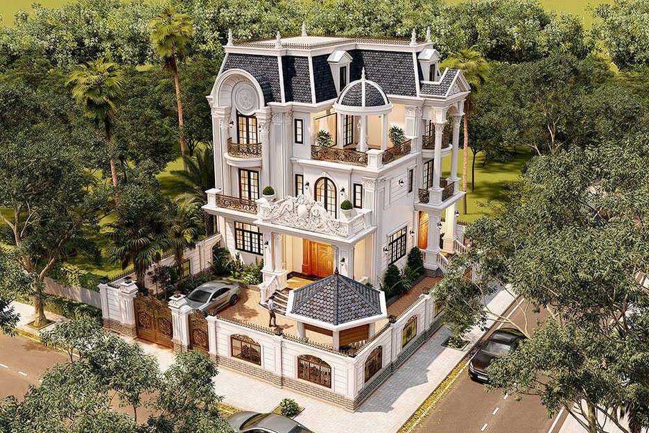 Biệt thự đẹp cổ điển