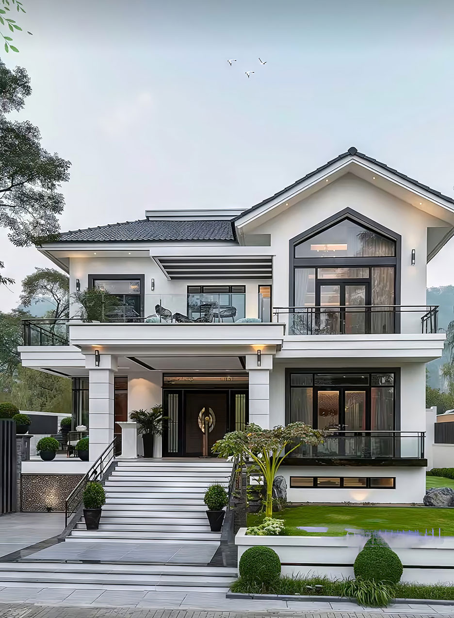 biệt thự đẹp mái thái