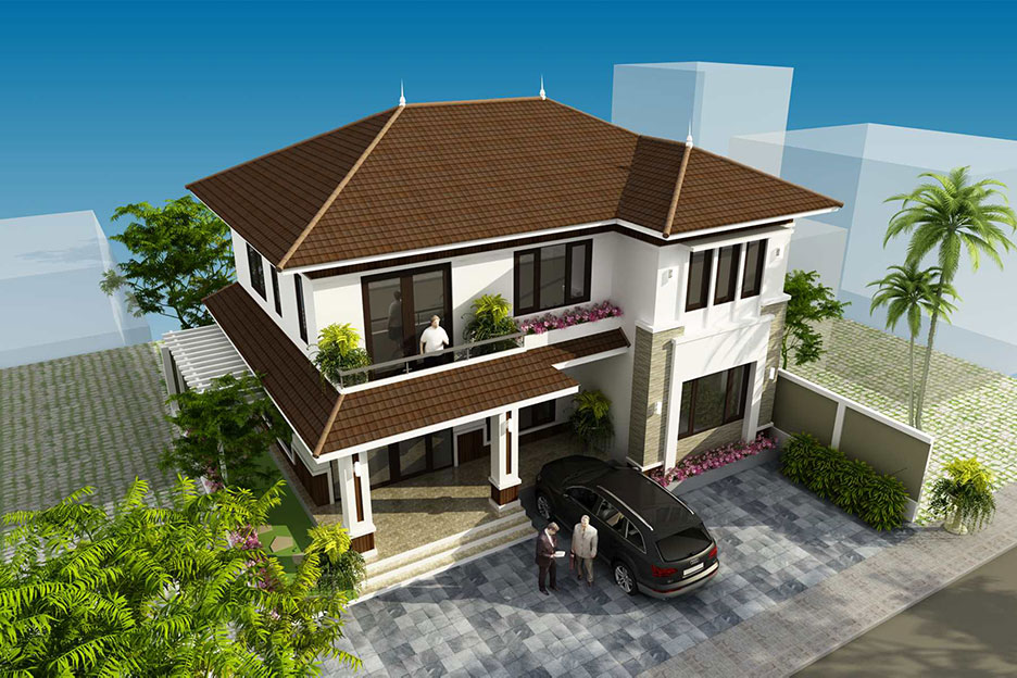 biệt thự mái nhật