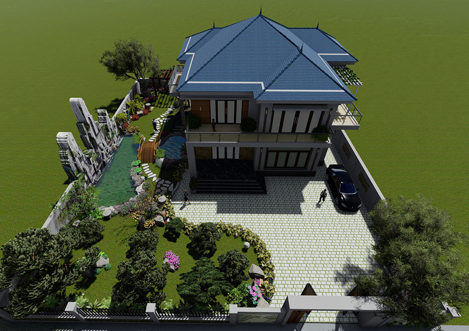 Biệt thự nhà vườn 2 tầng