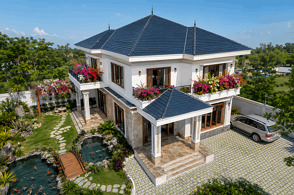Biệt thự nhà vườn 2 tầng diện tích 250m2 tại Phú Thọ