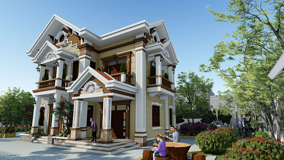 biệt thự nhà vườn 4 phòng ngủ