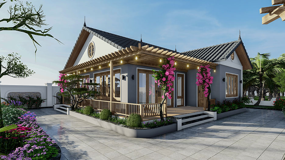biệt thự nhà vườn 4 phòng ngủ