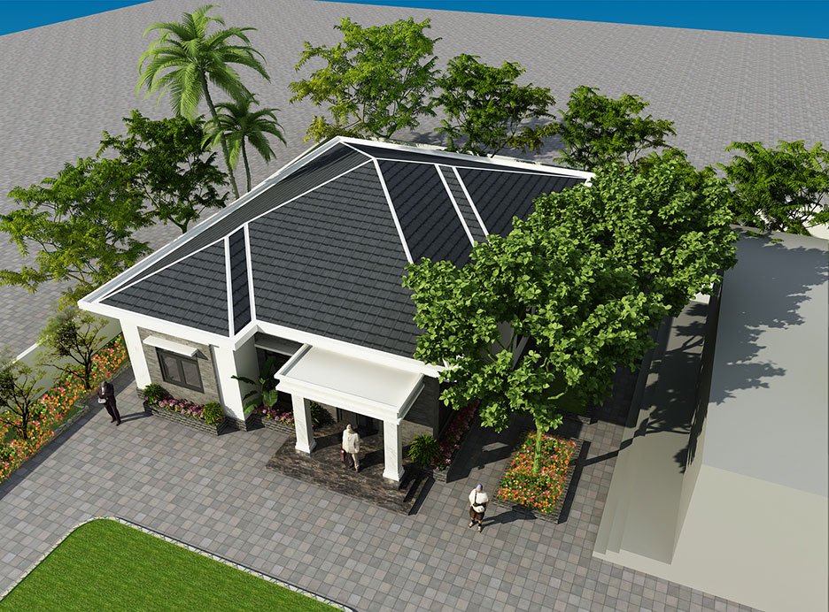 Biệt thự nhà vườn mái nhật
