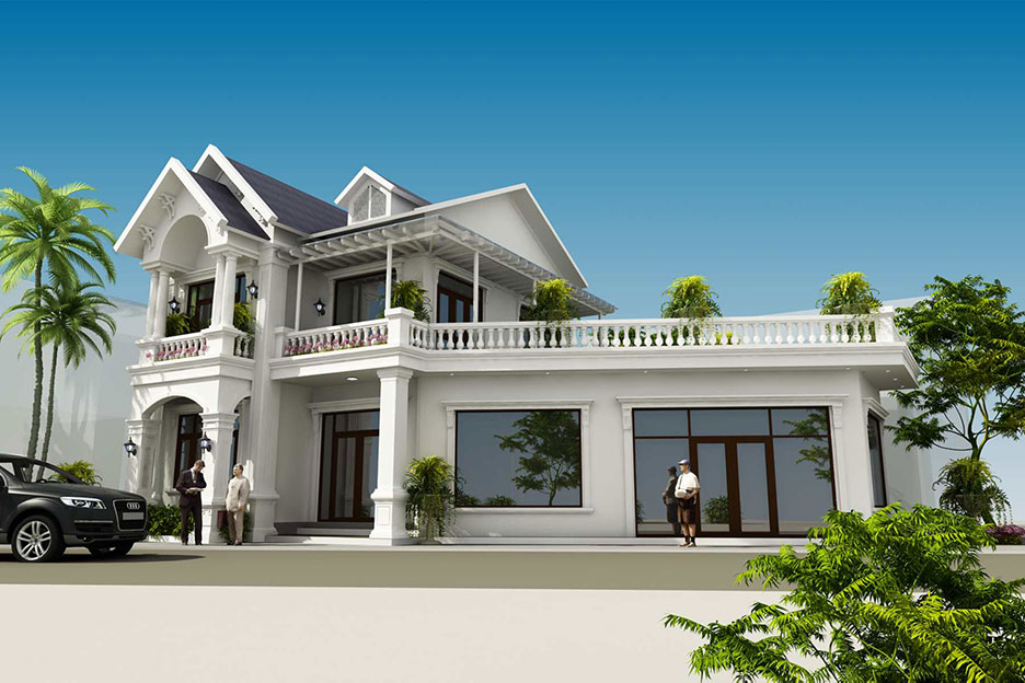 mẫu biệt thự cổ điển đẹp
