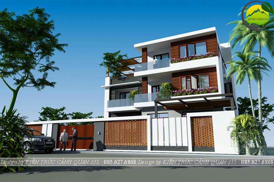 Mẫu nhà phố 3 tầng hiện đại 119m2 tại Ninh Bình