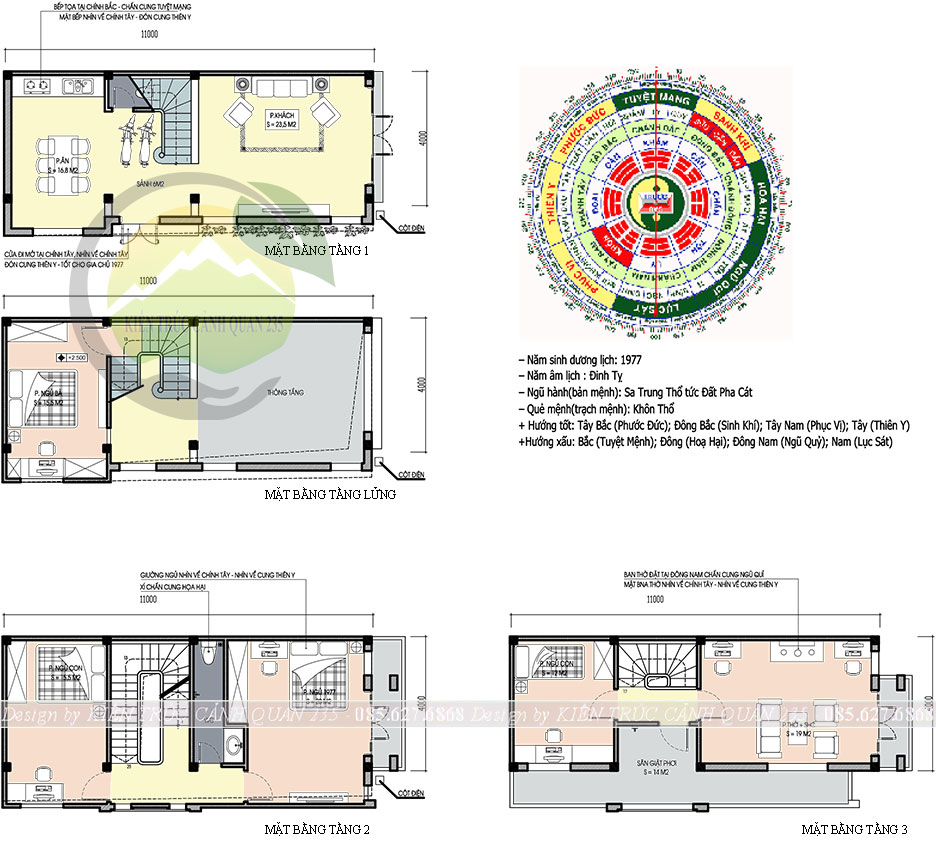 Nhà phố 3 tầng có gác lửng mái thái 4x11m tại Hà nội