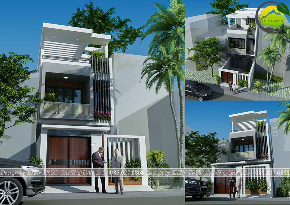 Nhà phố 3 tầng hiện đại 85m2 mặt tiền 5m 