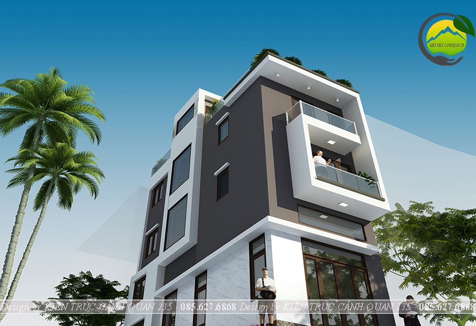 nha-pho-3-tang-lo-goc-hien-dai-4-phong-ngu