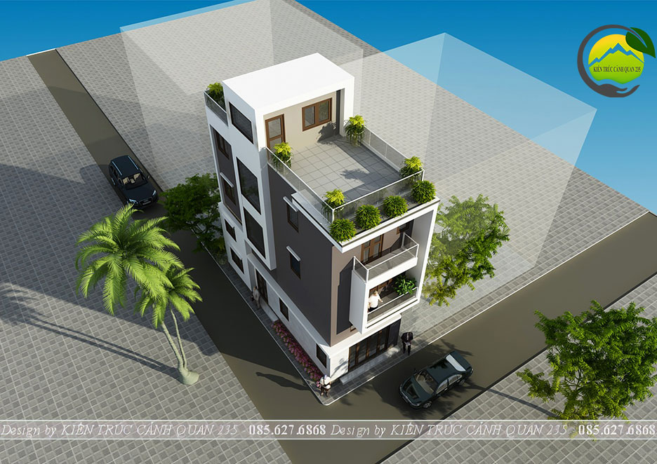 nha-pho-3-tang-lo-goc-hien-dai-4-phong-ngu