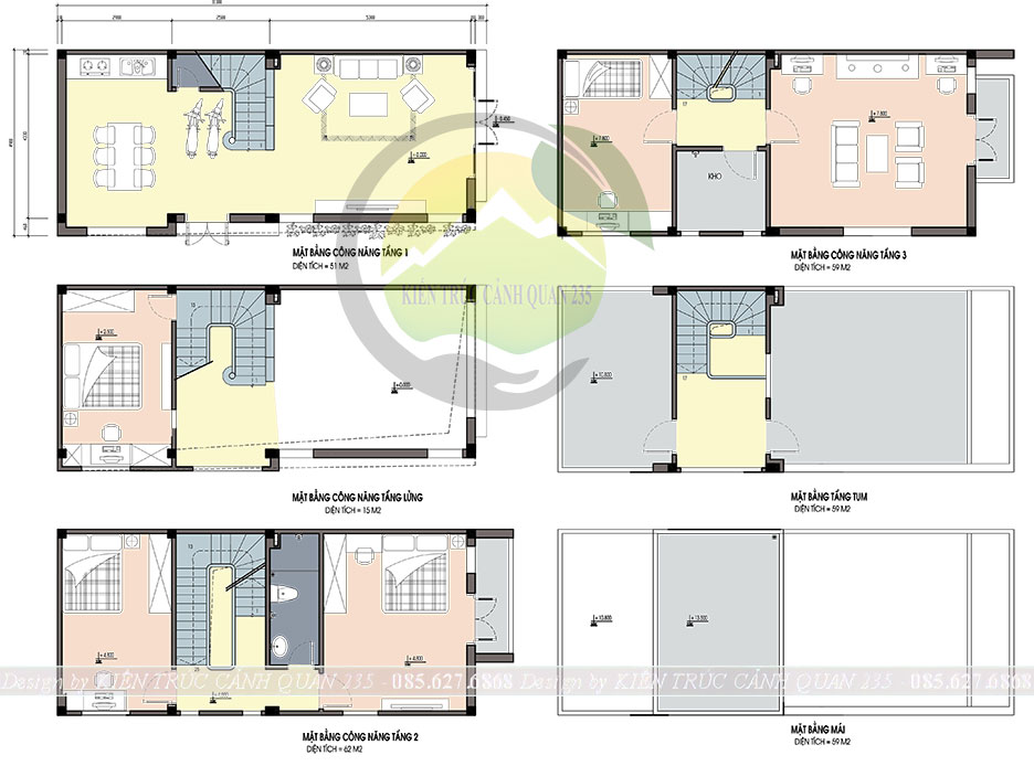 nha-pho-3-tang-lo-goc-hien-dai-4-phong-ngu