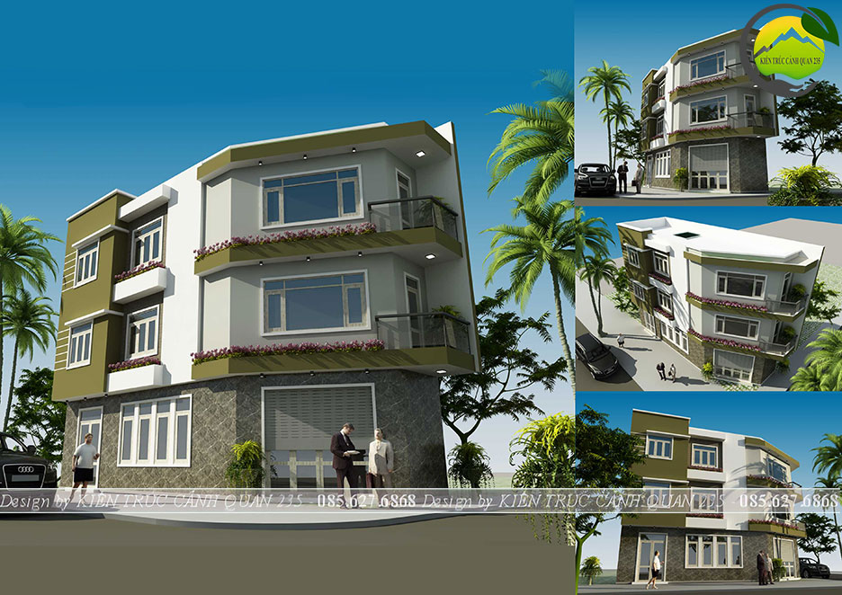 Nhà phố lô góc 3 tầng hiện đại 68m2 tại Thường Tín